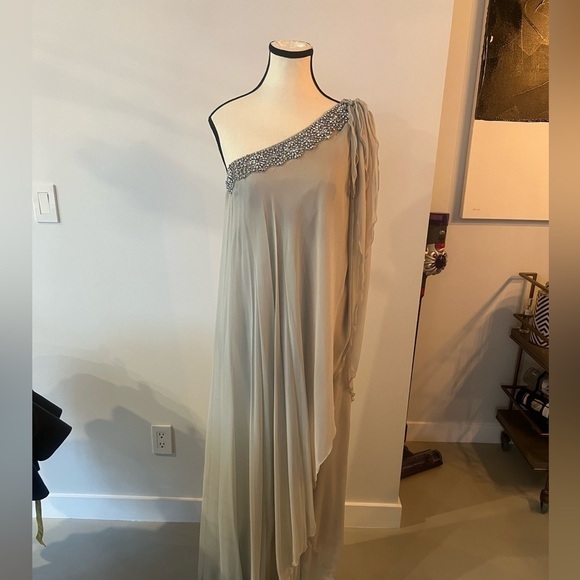 Ricki Freeman for Teri John Grey & Silver Dress - Picture 1 of 17